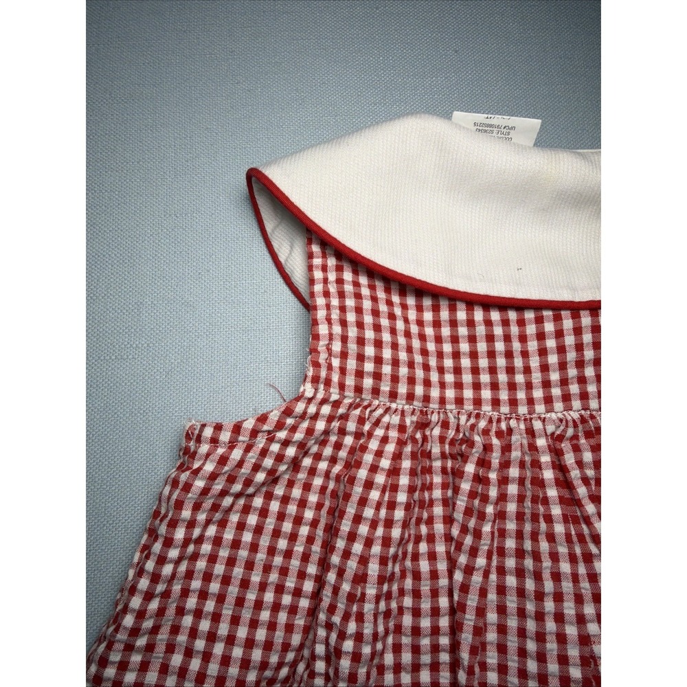 Vintage Y2K Ladybug Seersucker Dress Size 4t Rare Too By Rare Editions - Picture 14 of 16